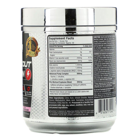 Six Star, Pre-Workout Explosion, Pink Lemonade, 7.41 oz (210 g)