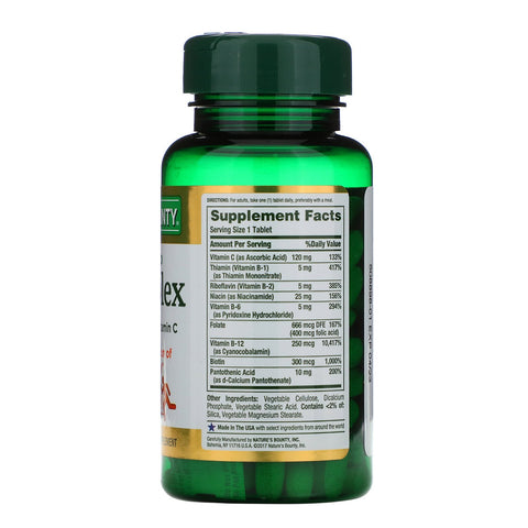 Nature's Bounty, B-Complex, Time Released, 125 Coated Tablets