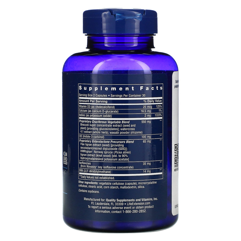 Life Extension, Breast Health Formula, 60 Capsules