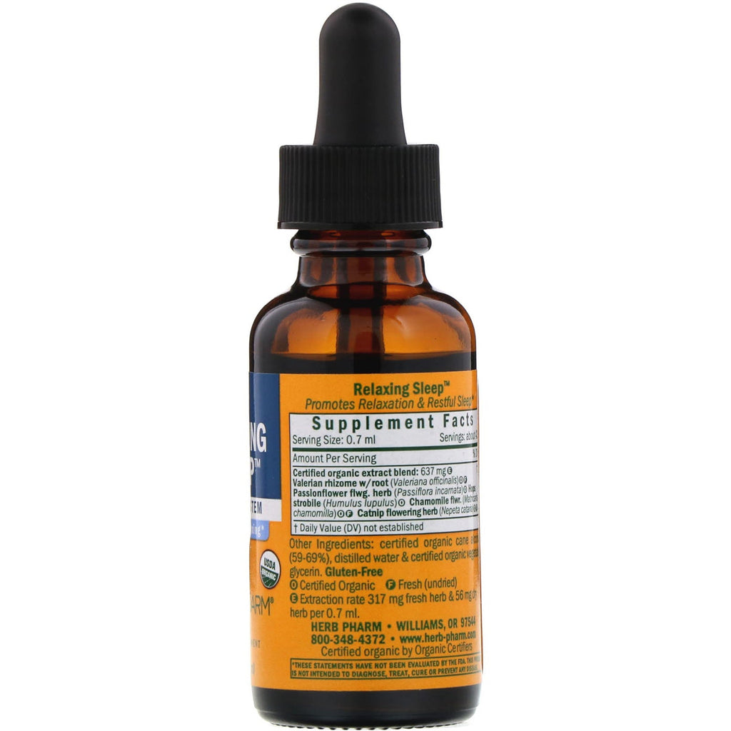 Herb Pharm, afslappende søvn, 1 fl oz (30 ml)