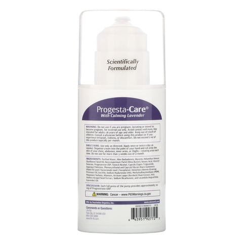 Life-flo, Progesta-Care Body Cream, with Calming Lavender, 4 oz (113.4 g)
