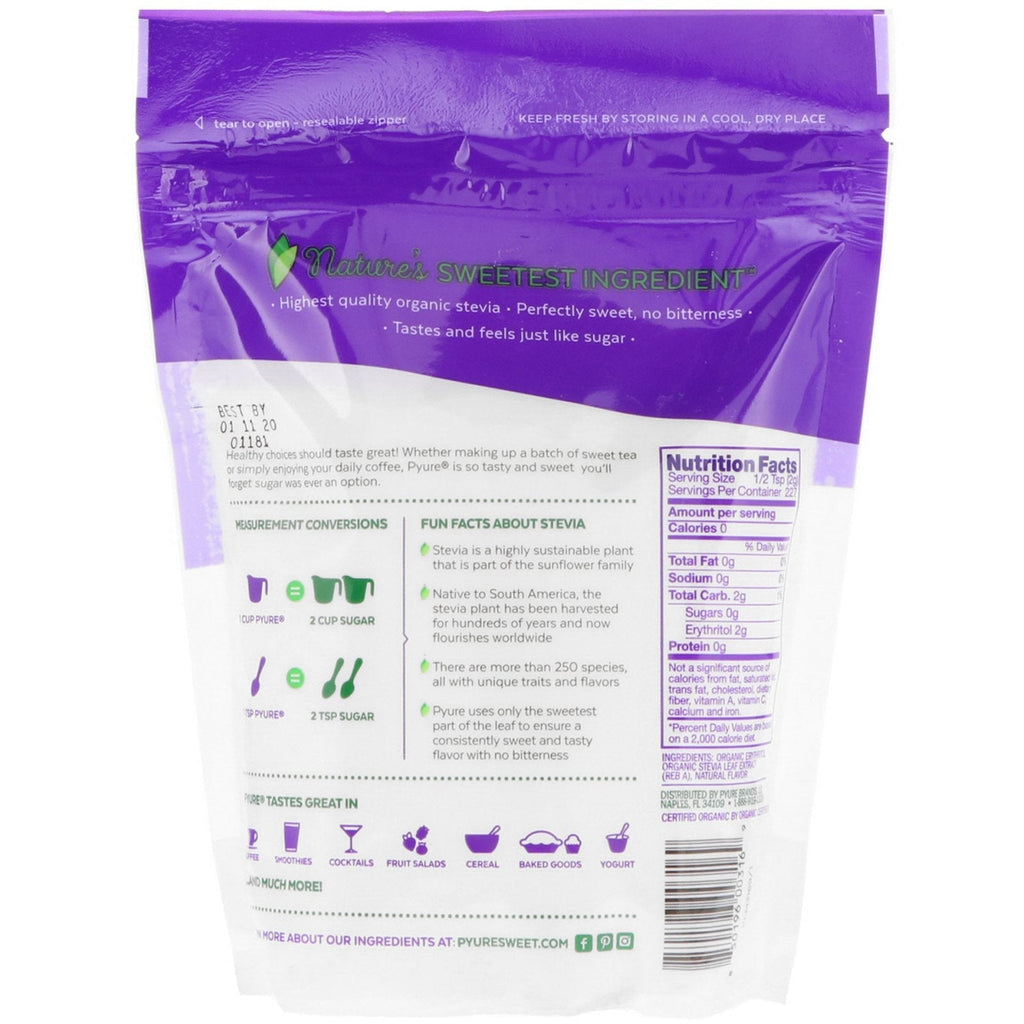 Pyure, Mezcla de stevia, edulcorante multiuso granulado, 16 oz (454 g)