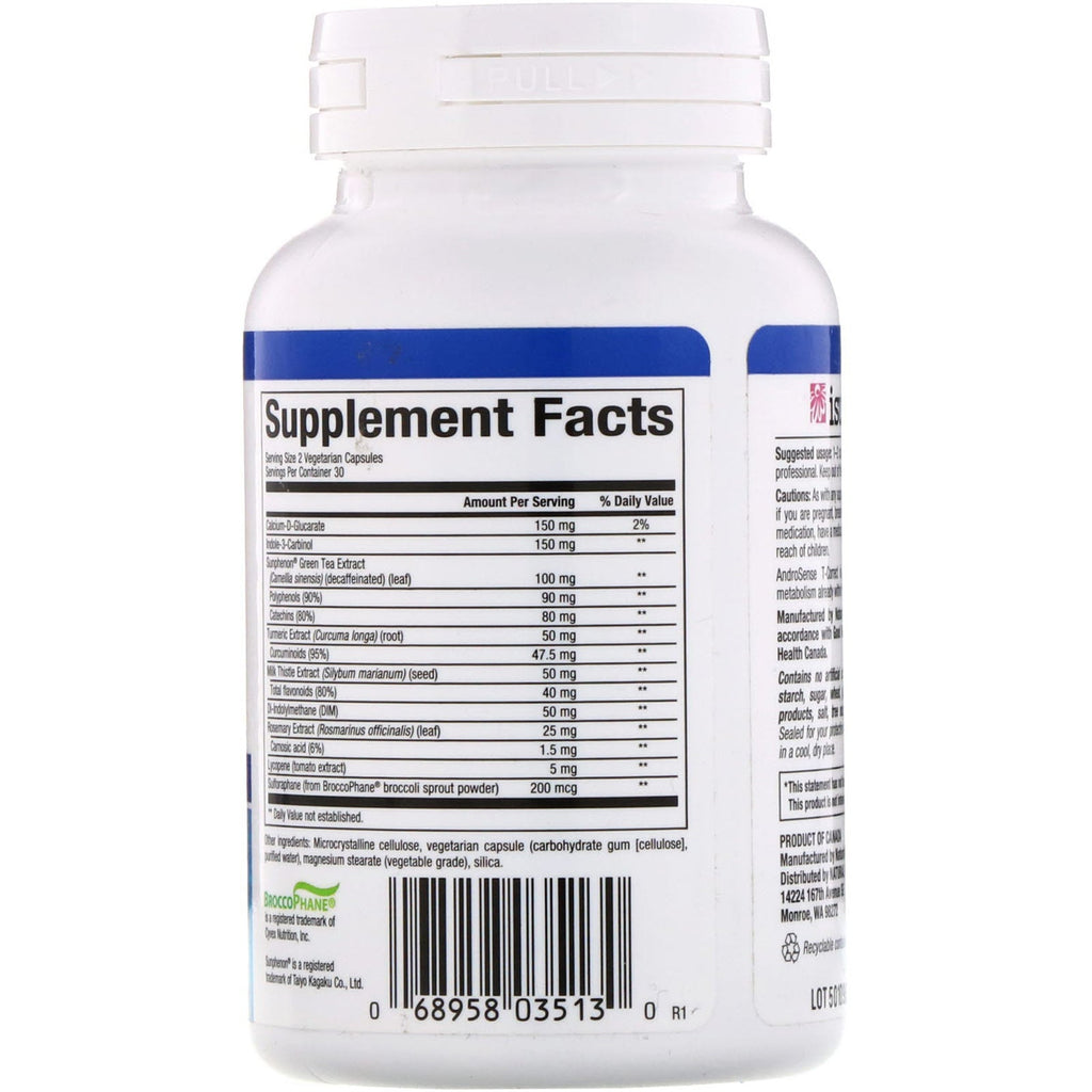 Natural Factors, AndroSense T-Correct, 60 vegetariske kapsler