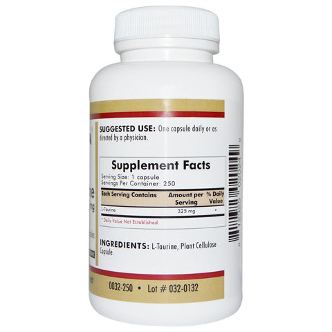 Kirkman Labs, L-Taurine, 325 mg, 250 Capsules