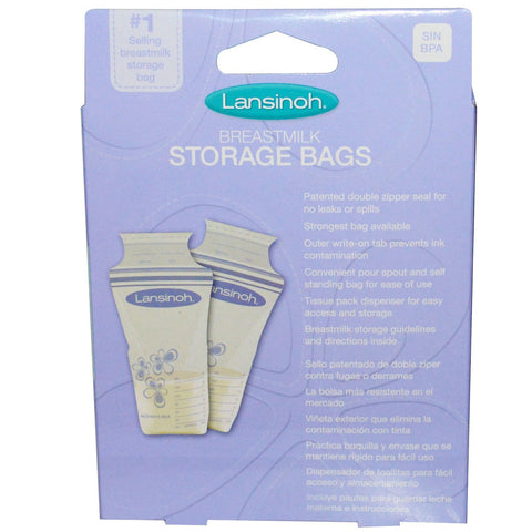 Lansinoh, Breastmilk Storage Bags, 25 Pre-Sterilized Bags