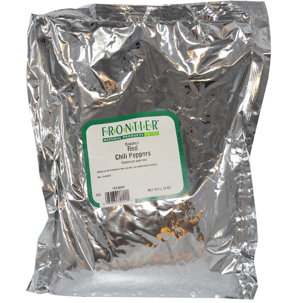 Frontier Natural Products, knust rød chilipeber, 16 oz (453 g)