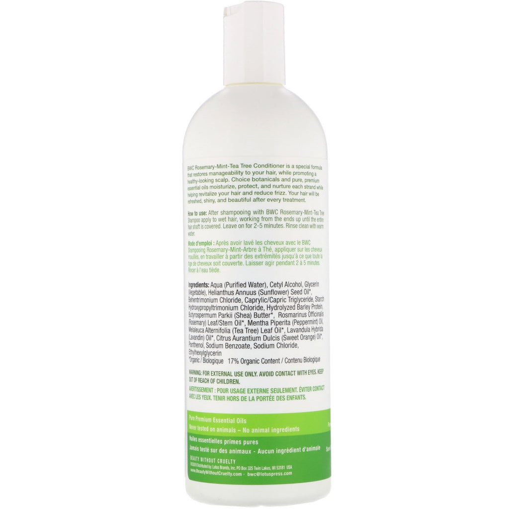 Skønhed uden grusomhed, balsam, Rosemary Mint Tea Tree, 16 fl oz (473 ml)