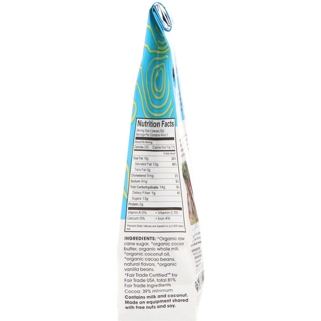 Alter Eco, mørk mælkechokolade, silkefløjlstrøfler, 120 g (4,2 oz)