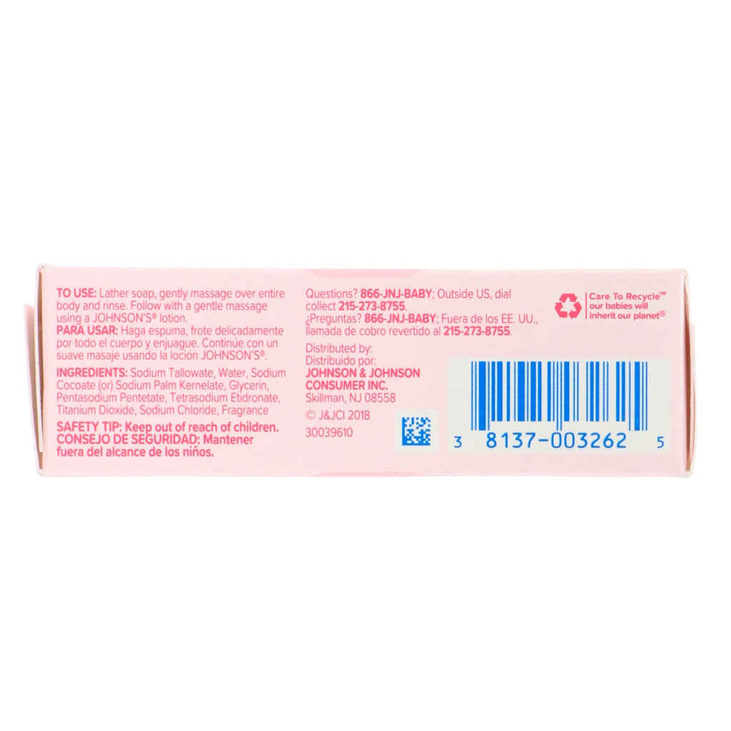 Johnson &amp; Johnson, Baby Bar sæbe, 3 oz (85 g)