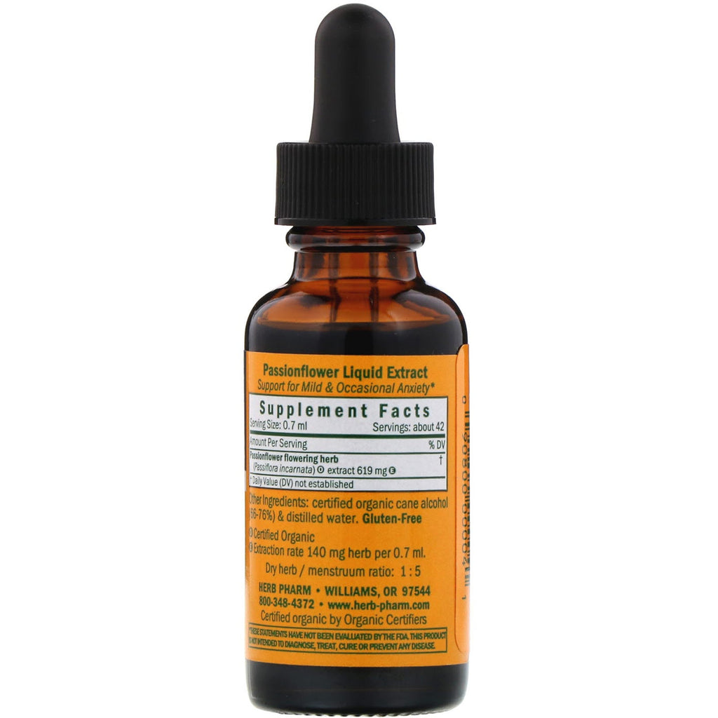Herb Pharm, passionsblomst, 1 fl oz (30 ml)