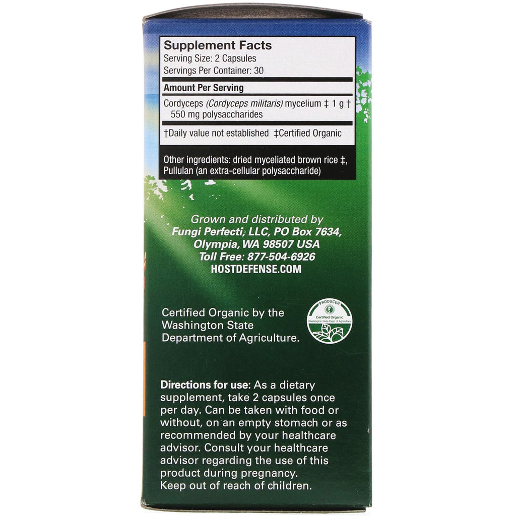 Fungi Perfecti, Mushrooms, Cordyceps, Energy Support , 60 Vegetarian Capsules