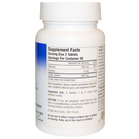 Planetary Herbals, Full Spectrum, Antler Velvet, 250 mg, 60 Tablets