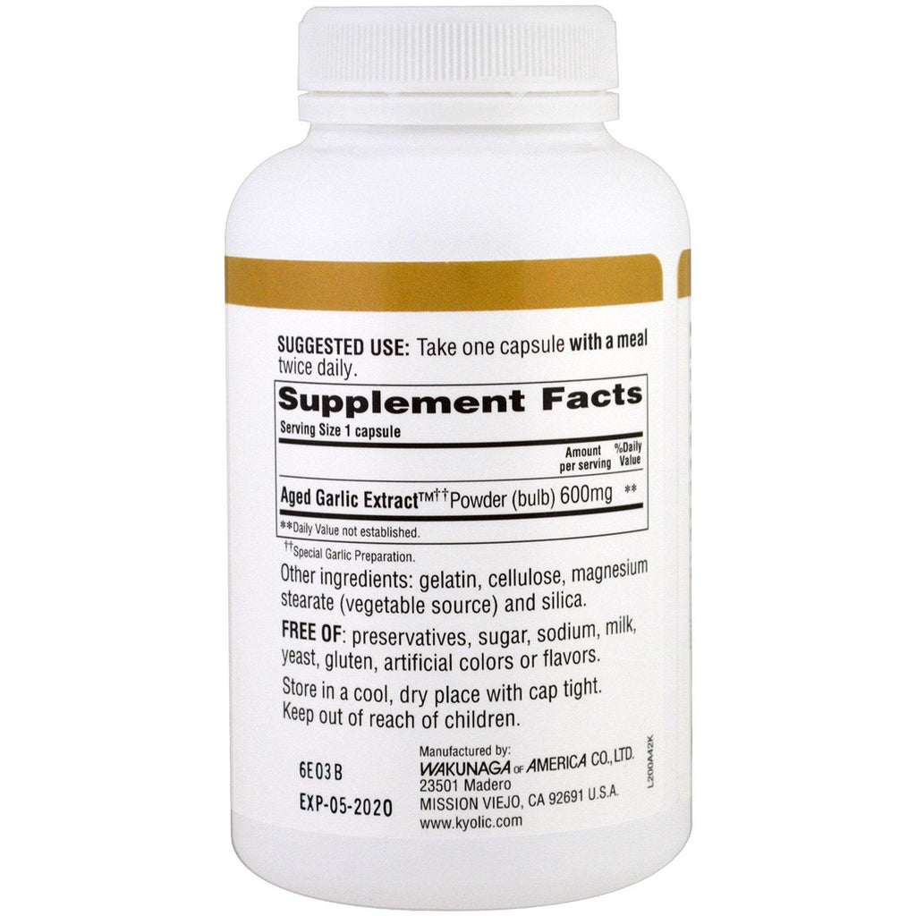 Kyolic, Aged Garlic Extract, Extra Strength Reserve, 120 Capsules