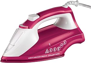 Russell Hobbs Iron | 2400w | Light & Easy Bright | 35g/m | Berry