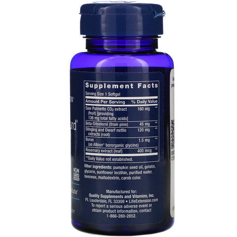 Life Extension, PalmettoGuard Saw Palmetto/Nettle Root with Beta-Sitosterol, 60 Softgels