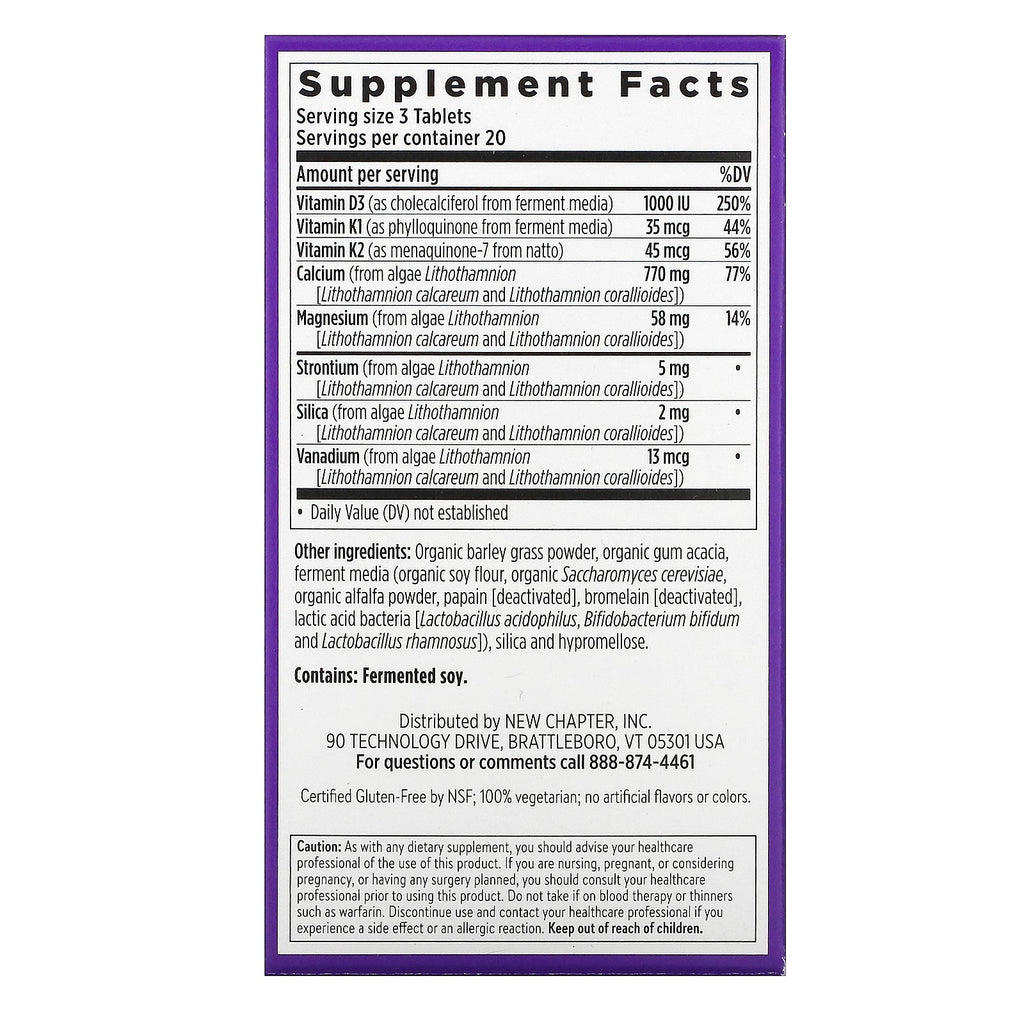 New Chapter, Bone Strength Take Care, 60 Vegetarian Slim Tablets