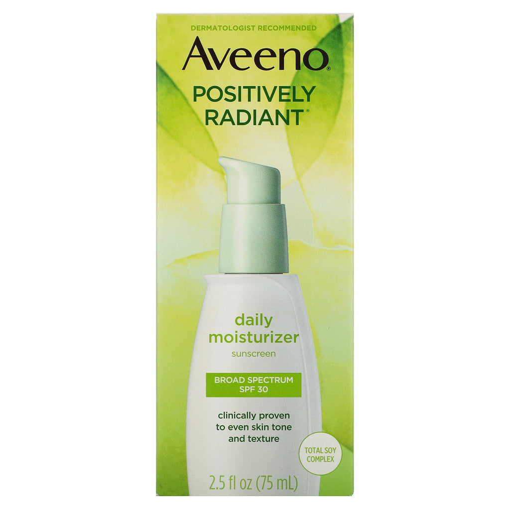 Aveeno, Active Naturals, Positively Radiant, Daily Moisturizer, SPF 30, 2.5 fl oz (75 ml)