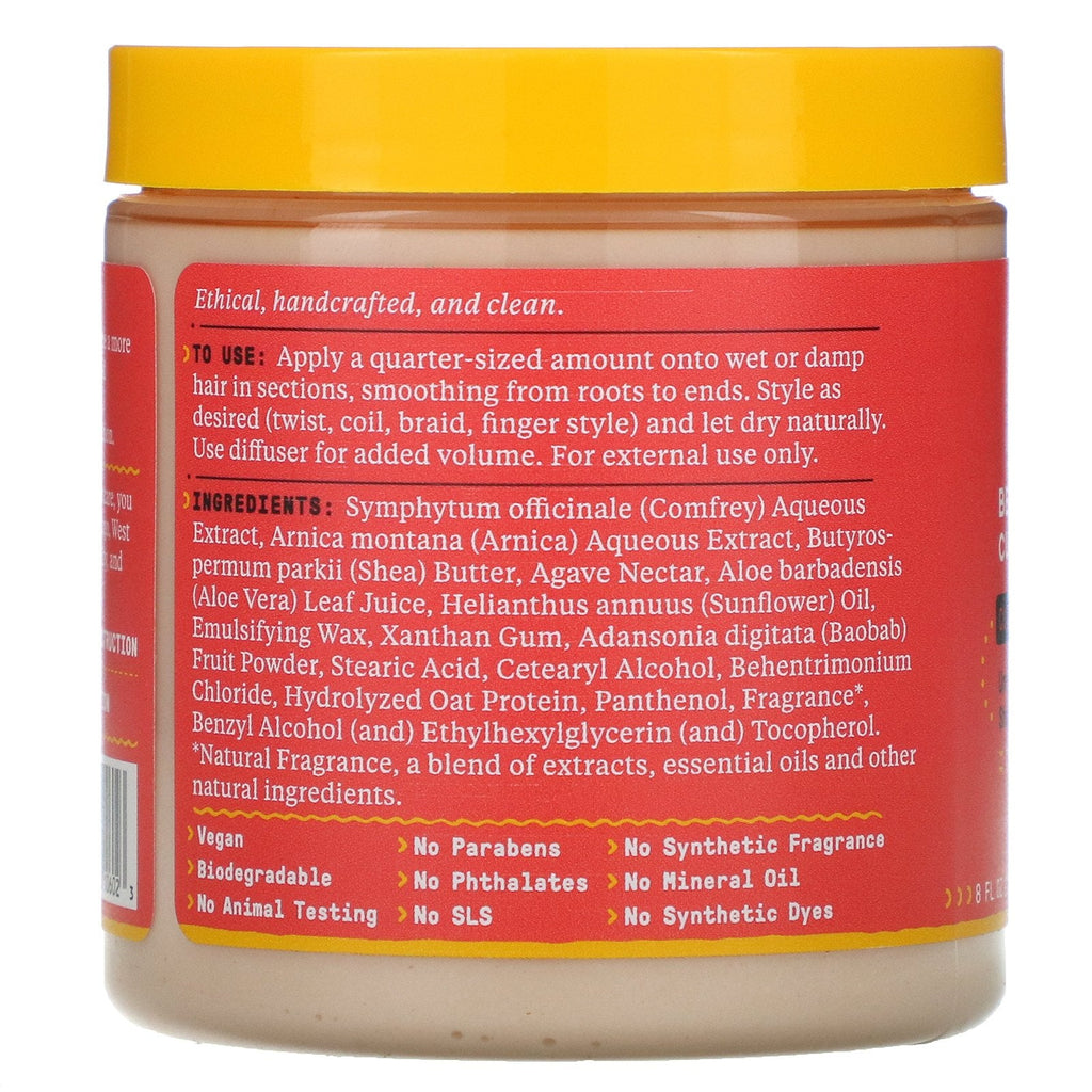 Alaffia, smukke krøller, krølleaktiverende creme, krøllet til kinky, uraffineret sheasmør, 8 fl oz (235 ml)