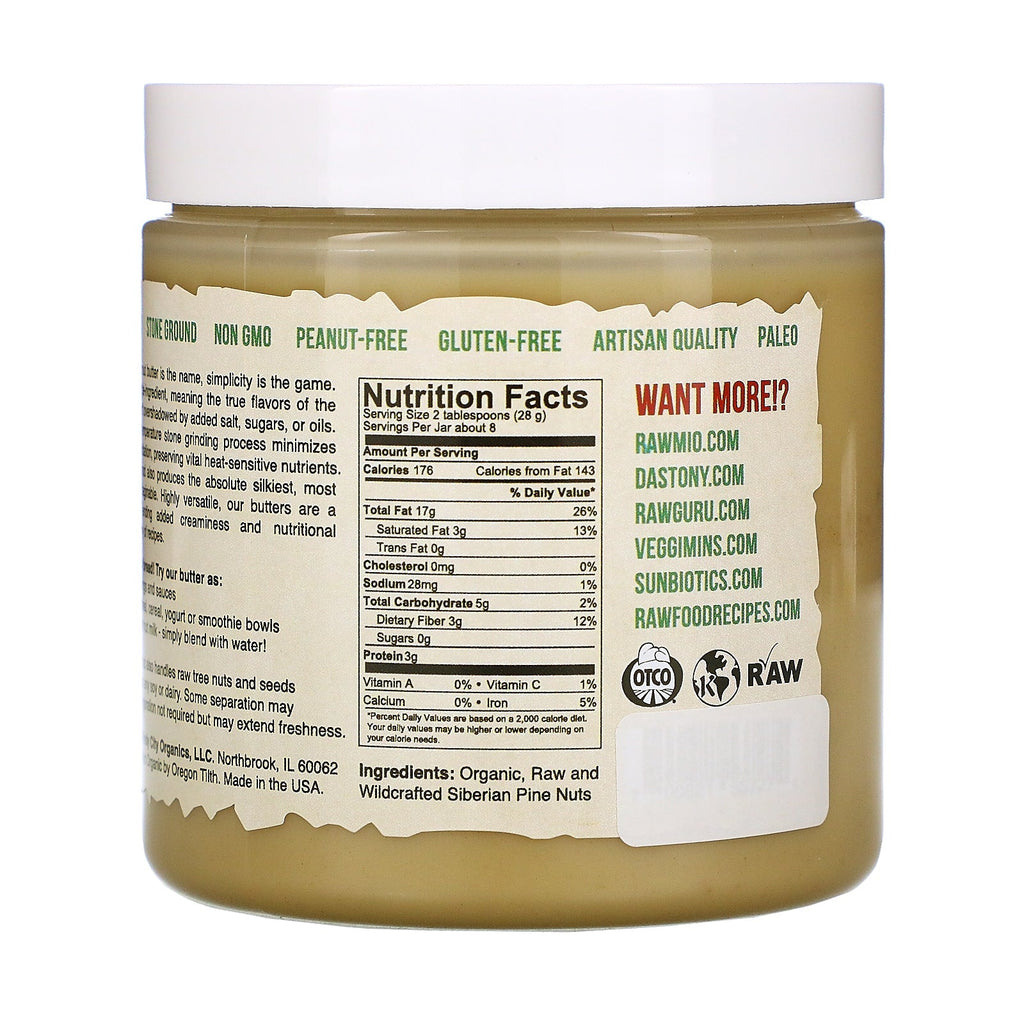 Dastony, vild pinjekernesmør, 8 oz (227 g)