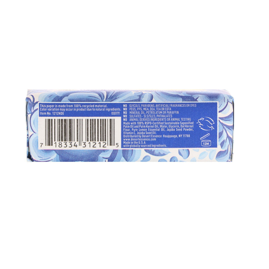 Desert Essence, Soap Bar, Exfoliating Italian Lemon, 5 oz (142 g)