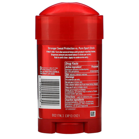 Old Spice, Pure Sport Plus, Extra Strong Anti-Perspirant/Deodorant, Soft Solid, 2.6 oz (73 g)