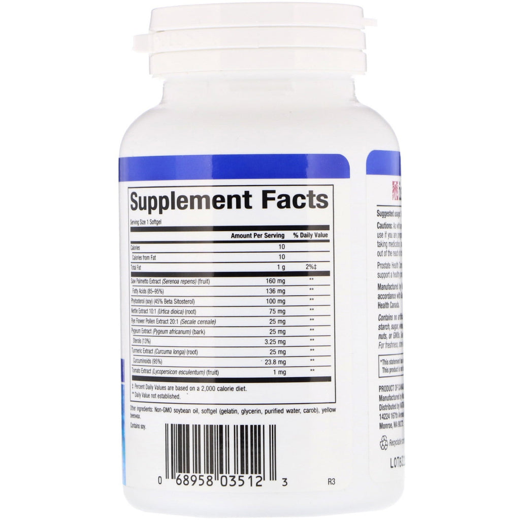 Natural Factors, Prostate Health, Complete Herbal Formula, 60 Softgels