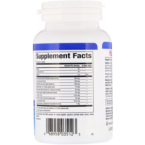 Natural Factors, Prostate Health, Complete Herbal Formula, 60 Softgels