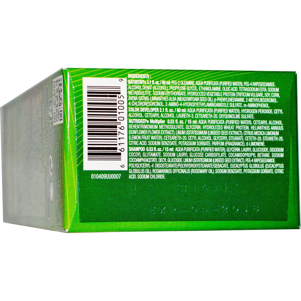 Naturtint, permanent hårfarve, 7N hasselnødblond, 5,28 fl oz (150 ml)