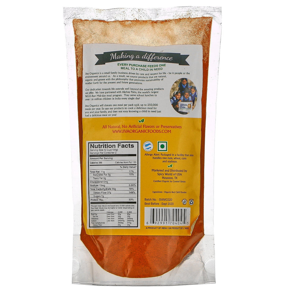 Jiva s, rød chili pulver, 7 oz (200 g)