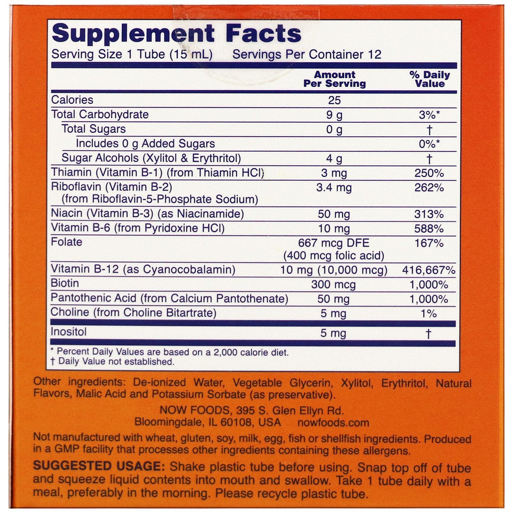 Now Foods, Shots, B-12, Mixed Berry , 10,000 mcg, 12 Shots, 0.5 fl oz (15 ml) Each