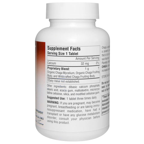 Planetary Herbals, Full Spectrum, Chaga, 1,000 mg, 60 Tablets