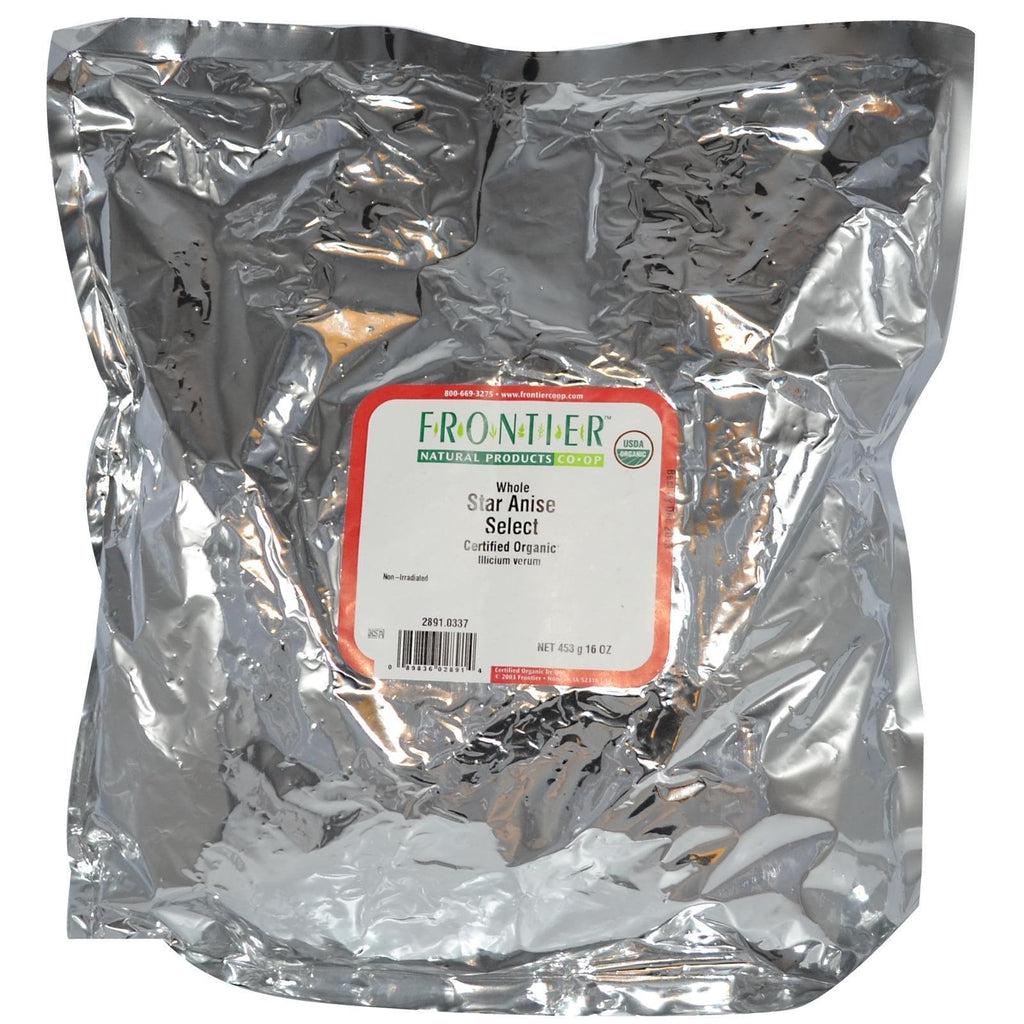 Frontier Natural Products, Hele stjerneanis Select, 16 oz (453 g)