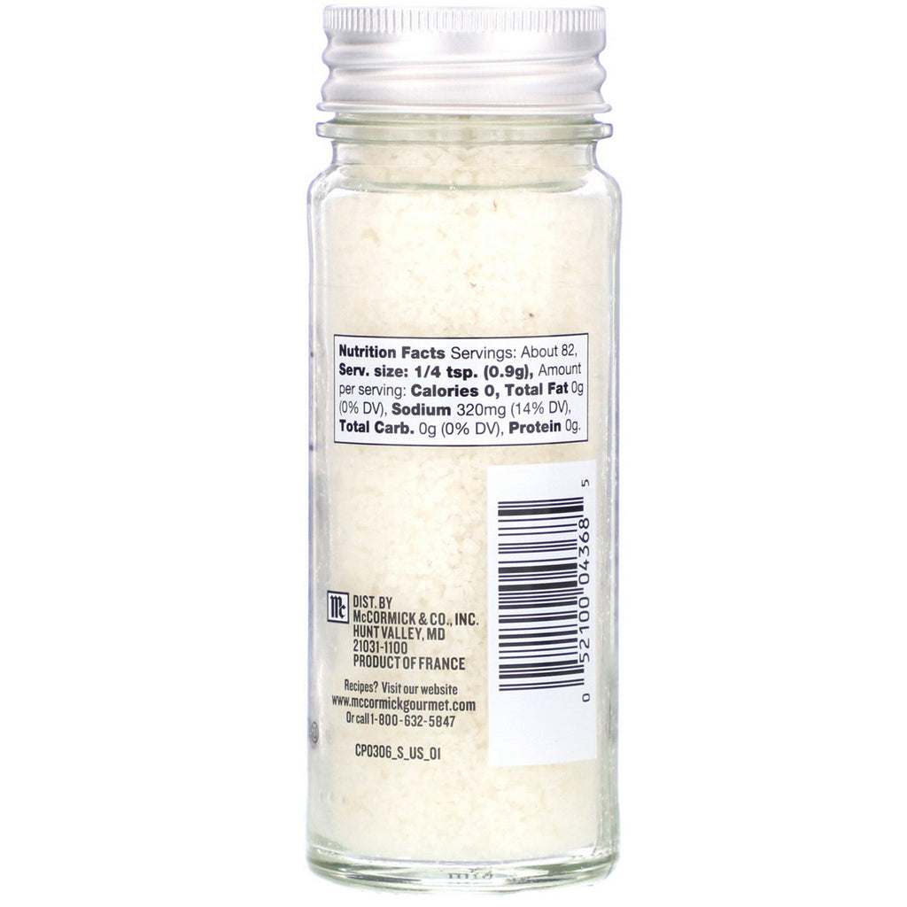 McCormick Gourmet Global Selects, Fleur De Sel fra Guerande, 2,64 oz (74 g)