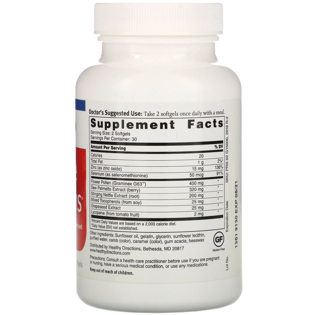 Dr. Sinatra, Prostate Solutions, 60 Softgels