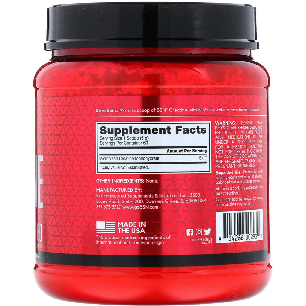 BSN, Creatine, Unflavored, 10.9 oz (309 g)