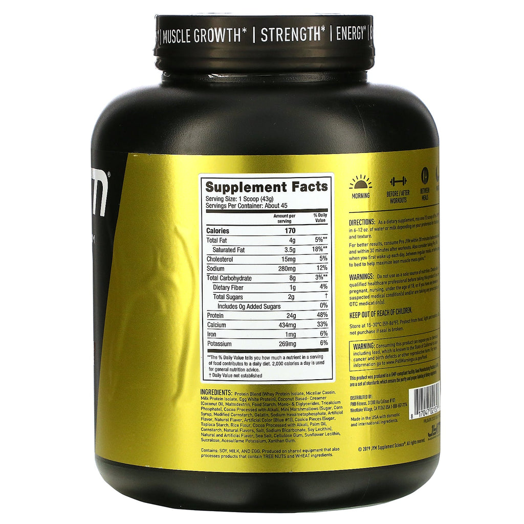 JYM Supplement Science, Ultra-Premium Protein Blend, Rocky Road, 4.2 lb (1,915 g)