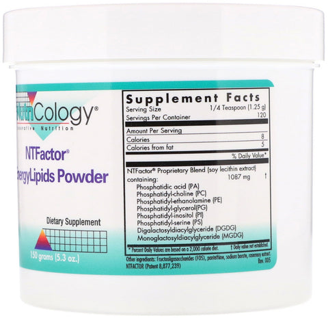 Nutricology, NTFactor, EnergyLipids Powder, 5.3 oz (150 g)