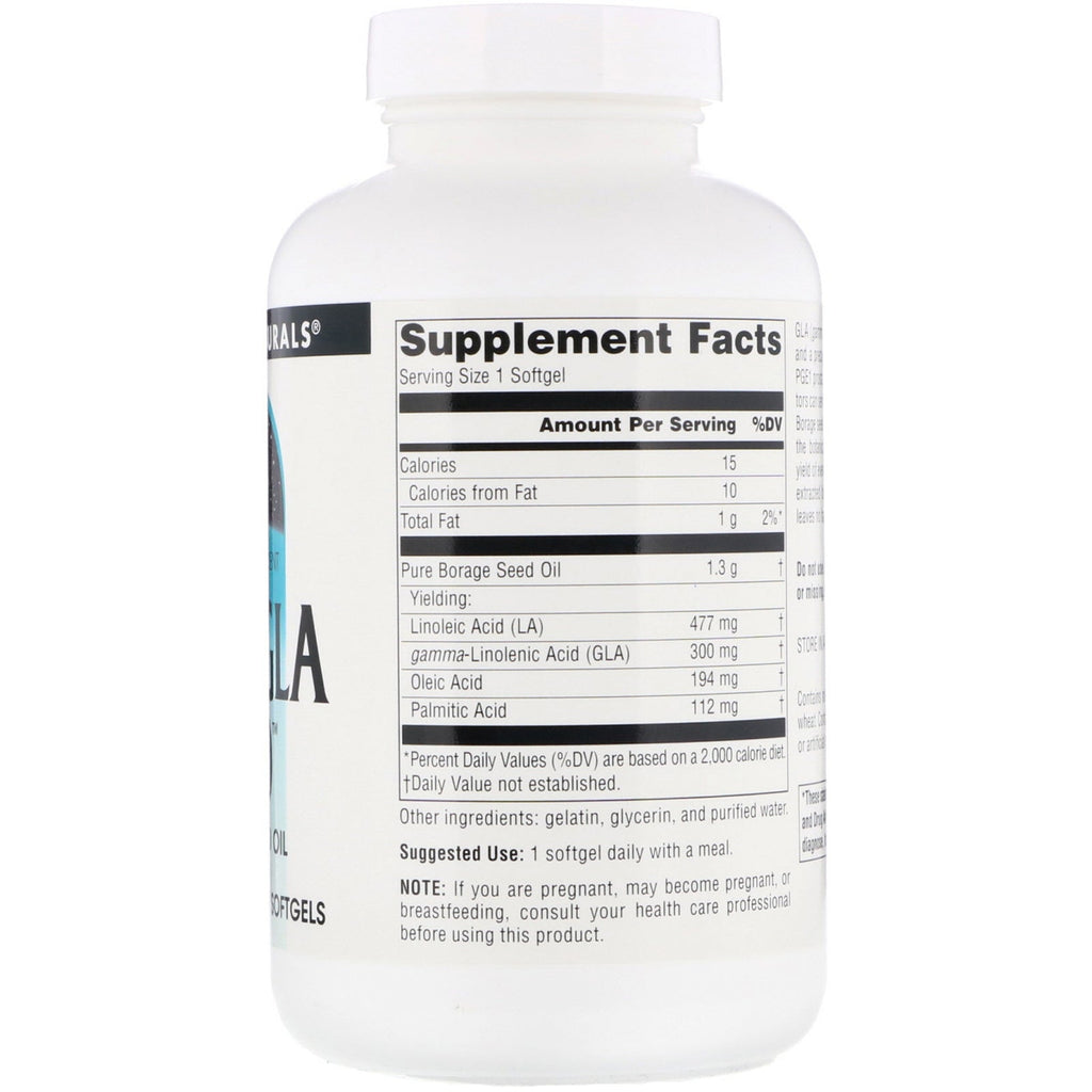 Source Naturals, Mega-GLA 300, 120 Softgels