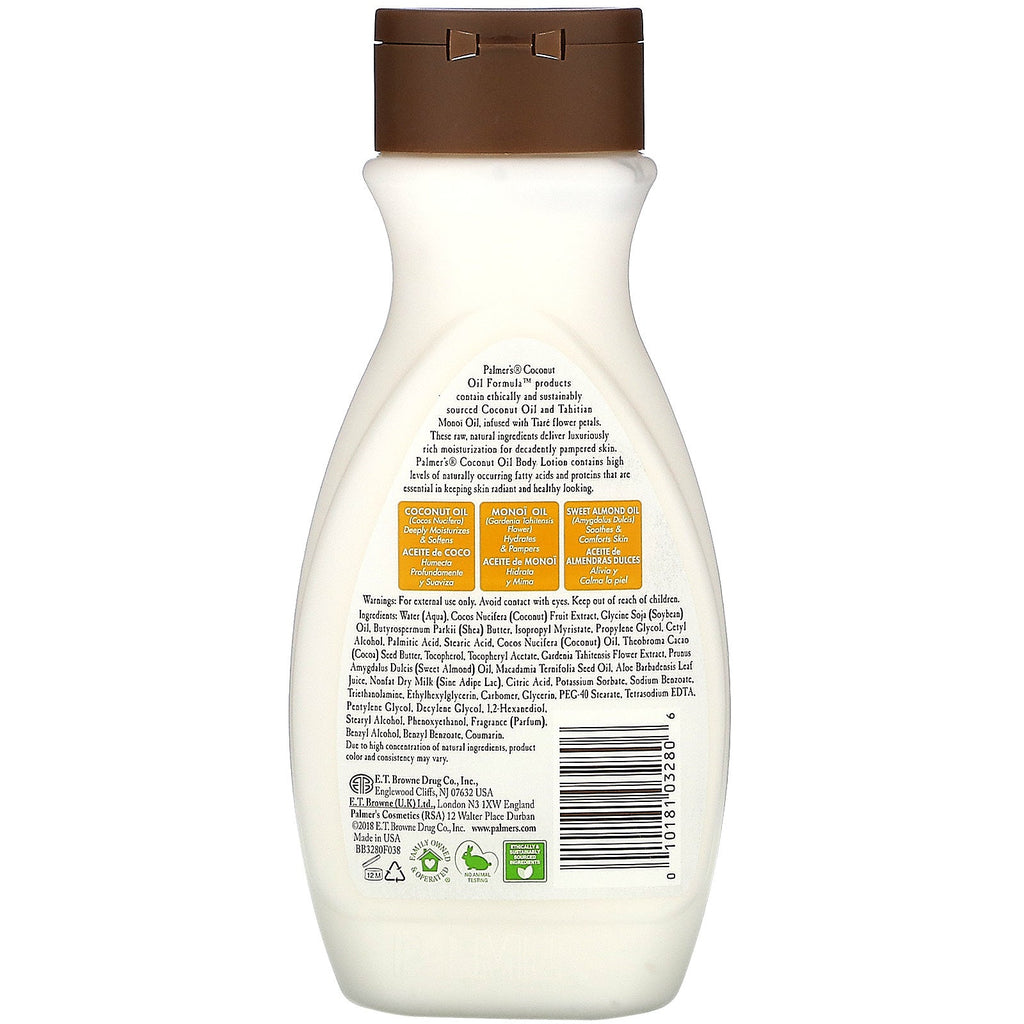 Palmer's, Fórmula de aceite de coco con vitamina E, loción corporal, 8,5 fl oz (250 ml)