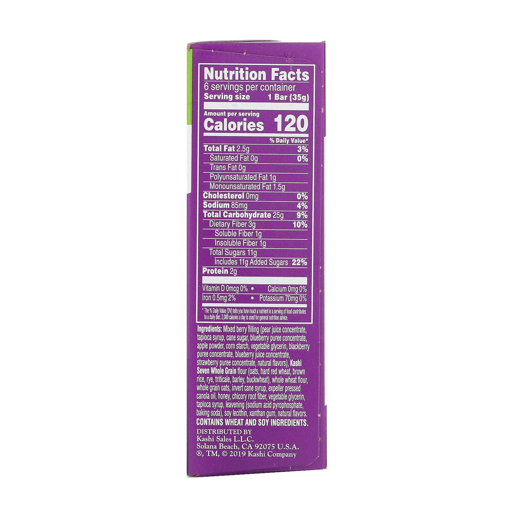 Kashi, Soft Baked Breakfast Bars, Mixed Berry, 6 Bars, 1.2 oz (35 g) Each