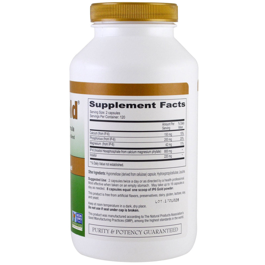 IP-6 International, IP6 Gold, fórmula de apoyo inmunológico, 240 cápsulas vegetarianas