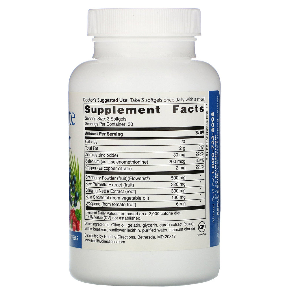 Dr. Whitaker, Prostata Health, 90 Softgels