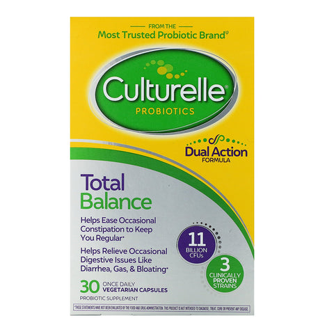 Culturelle, Probiotics, Total Balance, 11 Billion CFU, 30 Vegetarian Capsules