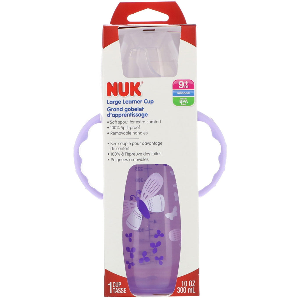 NUK, Large Learner Cup, 9+ Months, Girl, 1 Cup, 10 oz (300 ml)