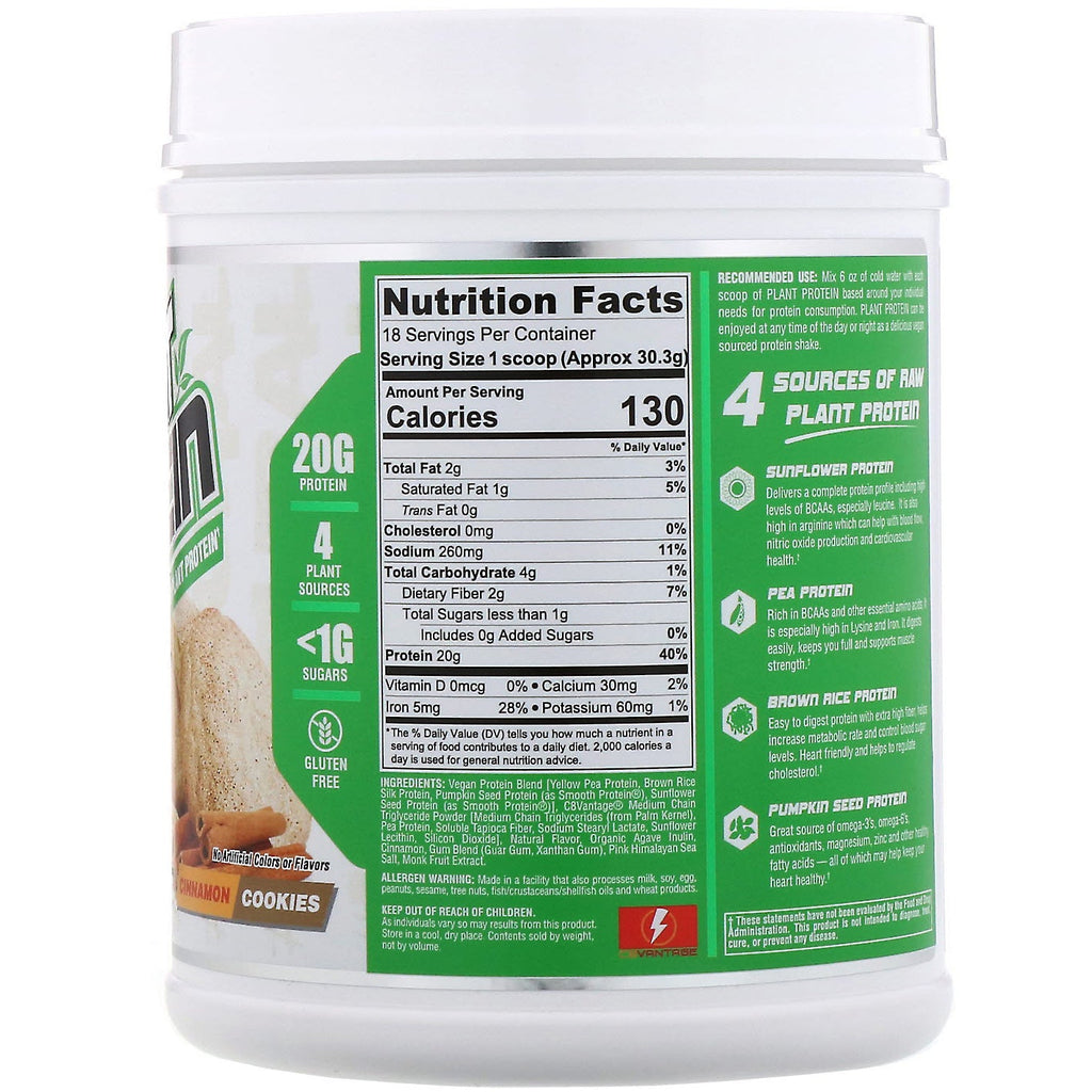 Nutrex Research, Natural Series, Plant Protein, Cinnamon Cookies, 1.2 lb (545 g)