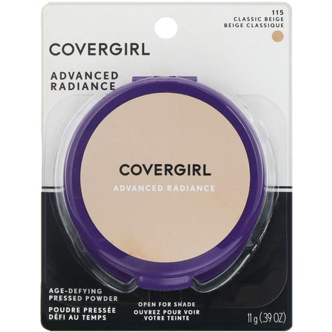 Covergirl, Advanced Radiance, Age-Defying, Pressed Powder, 115 Classic Beige,  .39 oz (11 g)