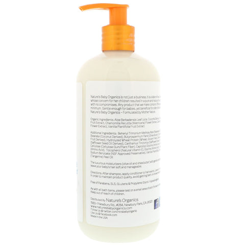 Nature's Baby s, Conditioner & Detangler, Vanilla Tangerine, 16 fl oz (473.2 ml)