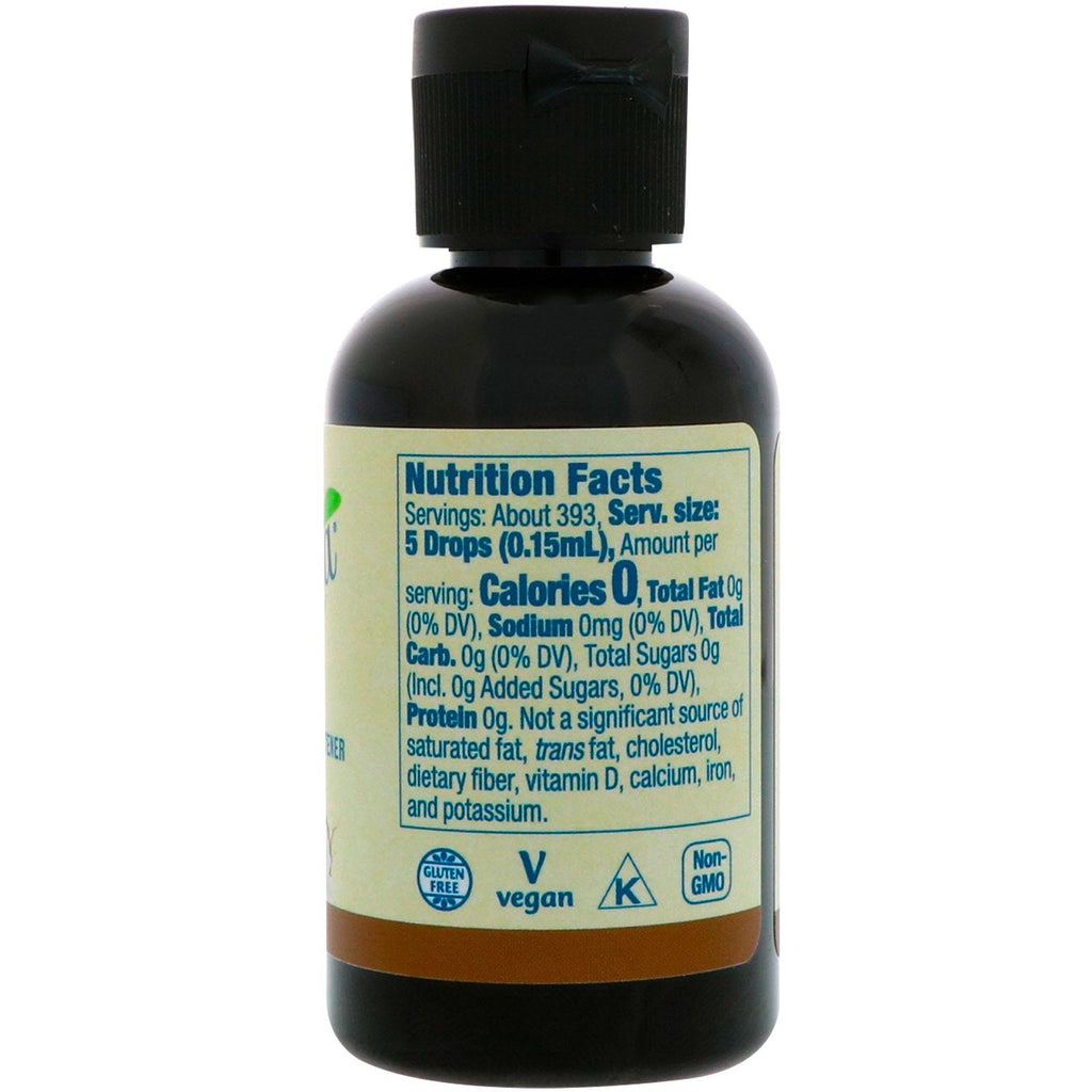 Now Foods, Better Stevia, Zero-Calorie Flydende sødemiddel, Kokosnød, 2 fl oz (59 ml)