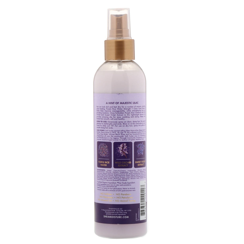 SheaMoisture, Purple Rice Water, Strength + Color Care Primer & Styler,  7.5 fl oz (222 ml)