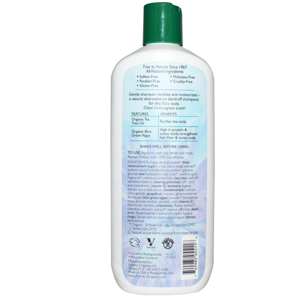 Aubrey s, Scalp Rescue Shampoo, Tea Tree & Primrose, 11 fl oz (325 ml)